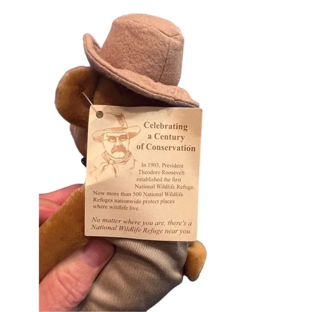 Mary‎ Meyer Teddy Roosevelt Bean Bag Bear Plush Toy Commemorative Edition